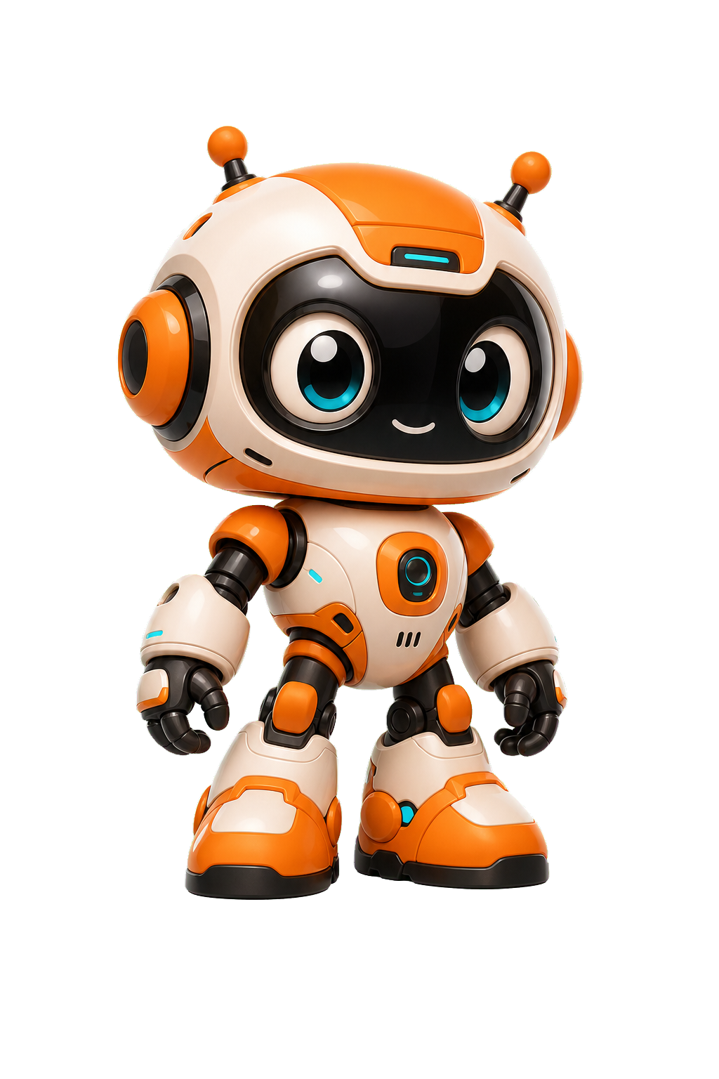 Original orange AI designer toy character